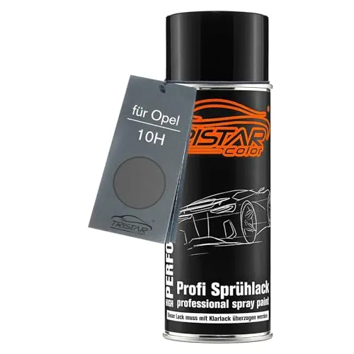 TRISTARcolor Autolack Spraydose für Opel 10H Mondsteingrau Metallic Basislack Sprühdose 400ml