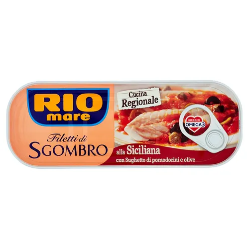 Rio Mare Filetti di Sgombro alla Siciliana Makrelenfilets mit Sauce 120g