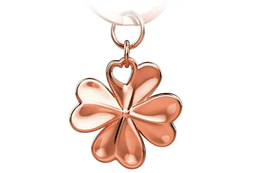 FABACH Schlüsselanhänger Glücksbringer Kleeblatt in pink von FABACH