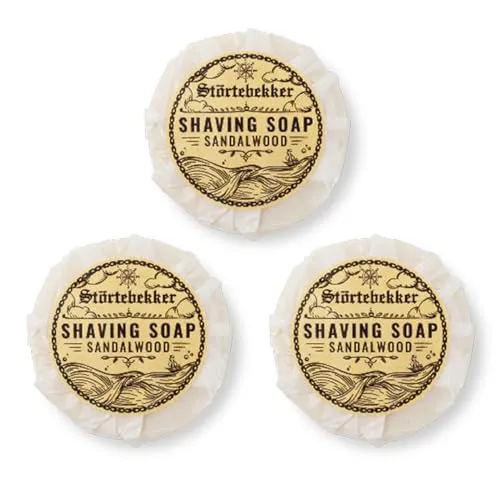 Störtebekker® Premium Rasierseife Sandelholz 70g x 3 von Störtebekker Shaving Accessories