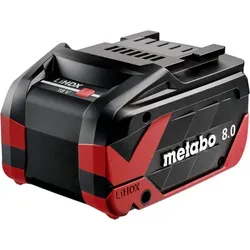 Metabo Basis Set 1x LiHDX Akkupack 18 V 8,0 Ah Akku - Zubehör für Elektrowerkzeug, leistungsstarker 8,0 Ah Akku mit langer Laufzeit und schnelles ASC 290 Ladegerät für effizientes Arbeiten.
