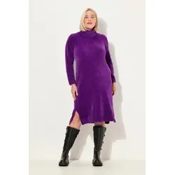 Ulla Popken Damen Chenille Kleid in lila von Ulla Popken