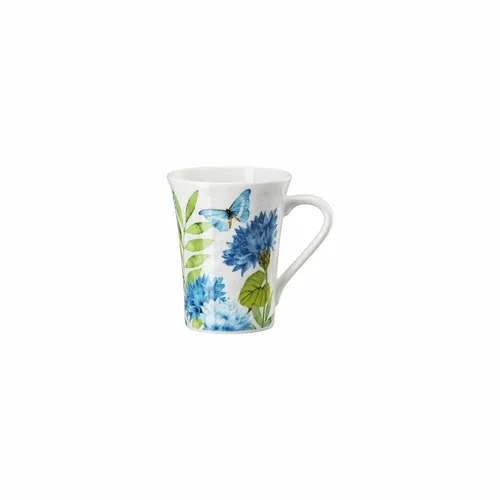 Hutschenreuther Henkelbecher Nora Wild Flowers - Kornblume, Bone China, 400 ml