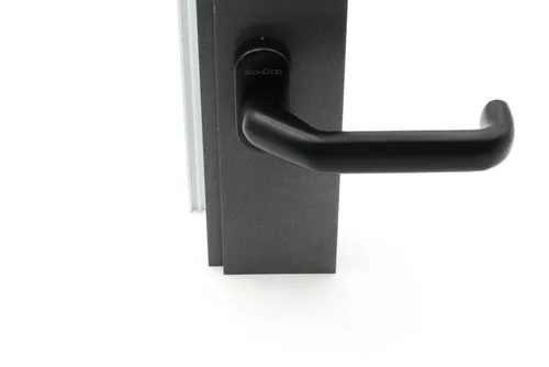 Schüco Türdrücker RAL 9005 schwarz, Halbgarnitur 210752