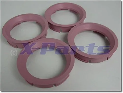 4er Set Felgen Zentrierringe 72,6mm auf 57,1mm ROSA Alufelge