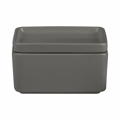 Blomus Butterdose PILAR - Pewter - Elegante Butterdose aus hochwertiger Keramik, spülmaschinenfest und mikrowellengeeignet. Ideal für stilvolle Tischkultur und kreative Kombinationen in vier Farben.