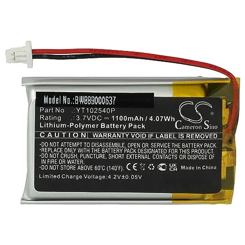 vhbw Akku kompatibel mit Sena 30K, 30K SP46, 50S Wireless Headset Kopfhörer (1100mAh, 3,7V, Li-Polymer)