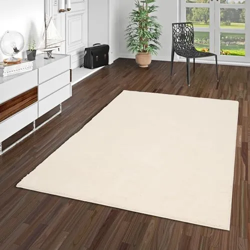 Pergamon Luxus Super Soft Hochflor Teppich - Flauschig Weich für Wohnzimmer und Schlafzimmer - Teppich aus 100% Polyester, rutschfest und pflegeleicht. Ideal für Fußbodenheizung und schadstoffgeprüft für ein sicheres Zuhause.