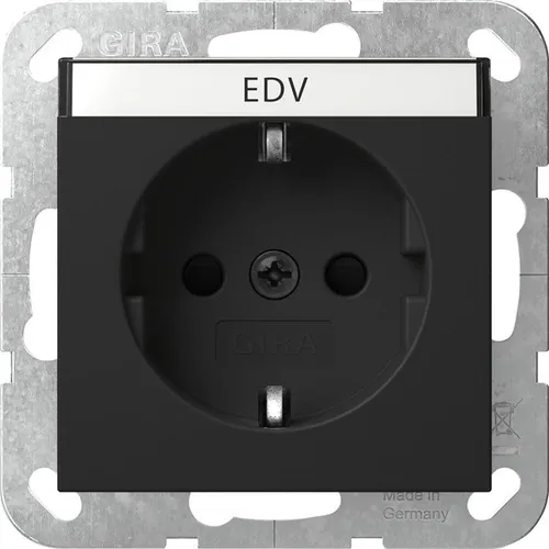 Gira Steckdosen Schwarz von Gira