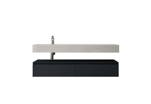 Mai & Mai Badmöbel-Set 150cm mit Mineralguss Waschbecken - Badmöbel-Set: Hochwertiges 150cm Waschbecken aus Mineralguss, inkl. Softclose-Technik und zeitlosem Design für ein stilvolles Badezimmer.