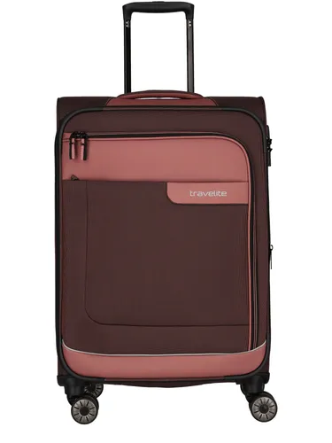 Travelite VIIA 4-Rad Trolley M 67 cm Frühlingsrose in rot von travelite