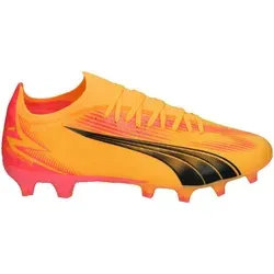 PUMA ULTRA MATCH FG/AG Fußballschuhe Herren - Orange, Größe 40 - Fußballschuhe für Herren mit TPU SPEEDPLATE für optimale Traktion und GripControl für perfekte Ballkontrolle. Ideal für feste Böden und Kunstrasen, aus mindestens 20% recycelten Materialien.