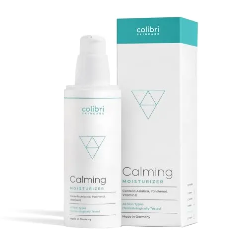 colibri skincare Calming Moisturizer 80ml - Tagescreme mit Hyaluron Serum und Sheabutter für optimale Pflege den ganzen Tag ohne zu fetten - Gesichtscreme für Frauen und Männer - face cream