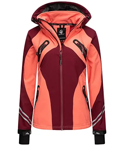 Rock Creek Damen Softshelljacke D-466 - Weinrot 3XL - Hochwertige Rock Creek Damen Softshelljacke D-466 in Weinrot für Outdoor-Aktivitäten. Wasserdicht, winddicht und atmungsaktiv mit praktischen Taschen und abnehmbarer Kapuze. Ideal für die Übergangszeit!