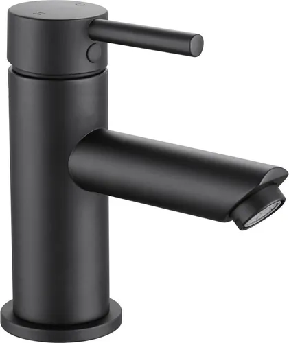 Aloni Waschtischmischer Einhebel Armatur Schwarz matt - Waschbecken-Armaturen mit elegantem, mattem Schwarz-Finish, ideal für moderne Badezimmer und energieeffizienter Wasserfluss.