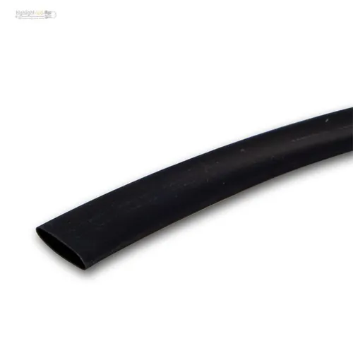 1m Schrumpfschlauch schwarz, 1 Meter Ø 8mm, Isolierschlauch 2:1 Schrumpfrate