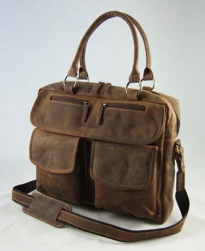 GreenBurry Damen Shopper Rind-Leder 39*29*14 Lehrer-Tasche Schultertasche 1830