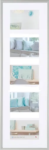 New Lifestyle Silber Galerie-Rahmen 5x 10x15 cm in silber von Walther