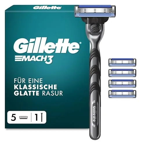 Produktbild Gillette Mach3 Systemklingen 5er + Handstück Herrenrasierer