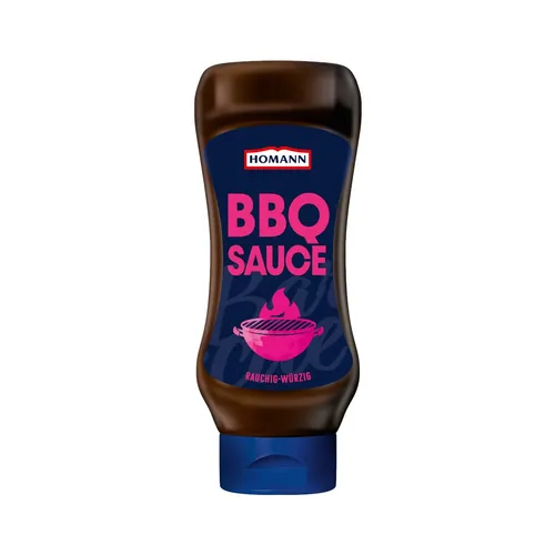 Homann Barbecue Sauce rauchig würziger Geschmack Flasche 430ml