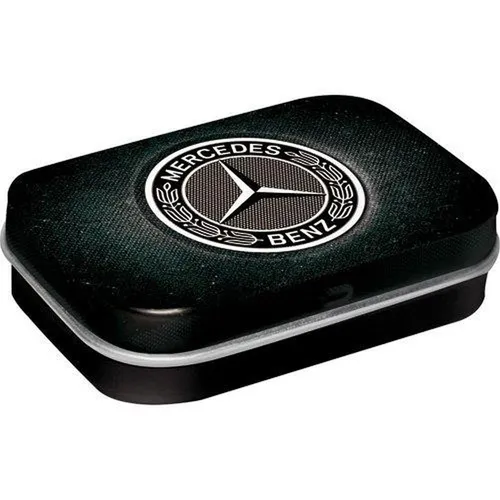 Nostalgic-Art - Pillendose Blechdose mit Pfefferminzdragees - Mercedes Logo