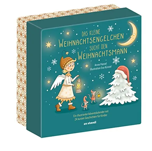Das kleine Weihnachtsengelchen sucht den Weihnachtsmann - Kinder-Adventskalender - Entdecken Sie 24 zauberhafte Geschichten für Kinder ab 3 Jahren. Perfekt für gemeinsames Lesen und Vorlesen in der Adventszeit.