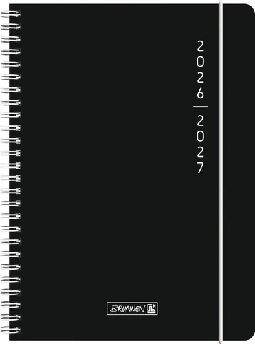 Schülerkalender 2026/2027 Plain Black A5, Kunststoff | Buch | Deutsch | 208 S.