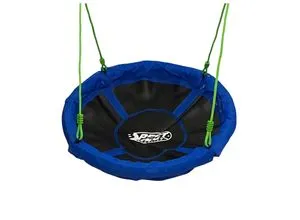 Best Sporting Nestschaukel Ø 60 cm - Höhenverstellbar und bis 150 kg belastbar - Schaukeln für Garten und Outdoor: Komfortable und sichere Nestschaukel mit höhenverstellbaren Seilen von 105-180 cm, ideal für die ganze Familie.