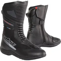 Büse B140 Motorradstiefel - Wasserdicht, Schwarz, Größe 41 EU - Motorradstiefel mit PU-beschichteter Mikrofaser, wasser- und winddicht sowie atmungsaktiv. Ideal für sicheres Fahren dank verstärkter Bereiche und robuster, rutschfester Sohle.