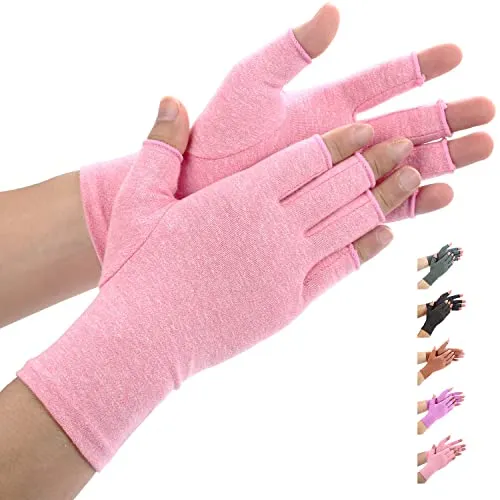 Duerer Handschuhe herren und damen winter, Fingerlose handschuhe damen, Touchscreen Warme (Rosa, L)
