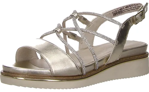 Tamaris Sandalette 1-28257-42 933 - Wanderschuhe: Bequeme Sandalette mit 4.5 cm Keilabsatz und innovativer TOUCH-IT-Technologie für optimalen Tragekomfort, vielseitig kombinierbar für verschiedene Anlässe.