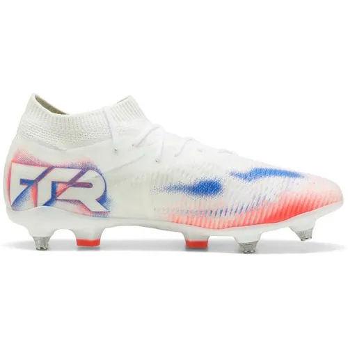 PUMA FUTURE 8 MATCH MxSG Fußballschuhe für Erwachsene, Gr. 46 - Fußballschuhe mit leichtem Mesh-Obermaterial für optimale Ballkontrolle und Stabilität. Ideal für weichen Naturrasen dank leichter TPU-Laufsohle und Schraubstollen.