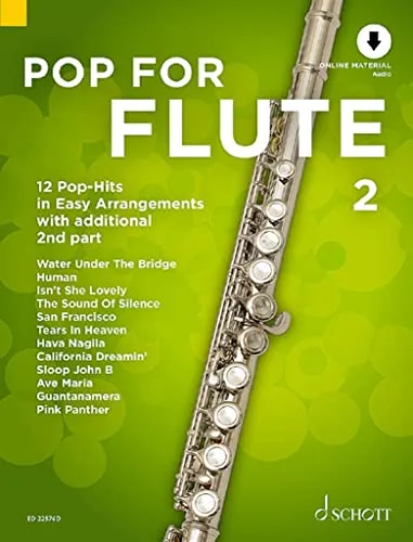 Pop For Flute 2: 12 Pop-Hits in Easy Arrangements zusätzlich mit 2. Stimme. Band 2. 1-2 Flöten. (Pop for Flute, Band 2)