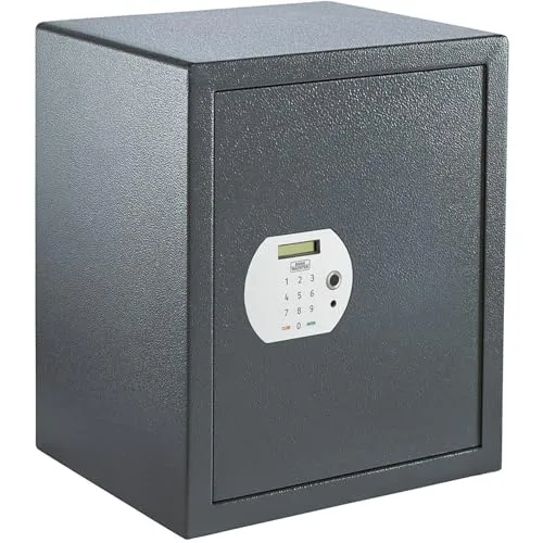 Burg-Wächter Tresor Pure-Safe PS 140 E FP - 50 x 41,6 cm mit Fingerprintschloss - Möbeltresor mit biometrischem Fingerprintschloss und individueller Code-Eingabe, ideal für die sichere Aufbewahrung von Wertsachen und Dokumenten.