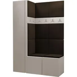 Mirjan24 Garderoben-Set Kaschmir, Braun, 124x186 cm