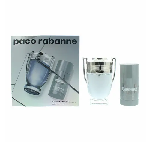 Paco Rabanne Invictus EdT Deodorant Stick Geschenkset für Männer - Elegantes Geschenkset mit dem frischen Duft von Paco Rabanne Invictus und einem praktischen Deodorant Stick. Ideal für stilbewusste Männer, die Wert auf hochwertige Pflege legen.