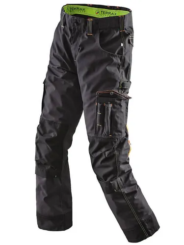 Terrax Workwear Arbeitshose Herren Arbeitshose mit integriertem Gürtel - Bundhose mit Taschen