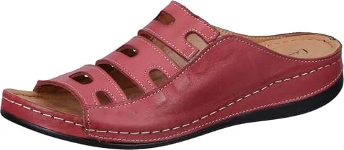 Comfortabel Damen 700688-41 Slipper, 42 EU - Slipper für Damen in Weite G, aus echtem Leder mit gepolsterter Lederdecksohle für höchsten Komfort und ein angenehmes Tragegefühl.