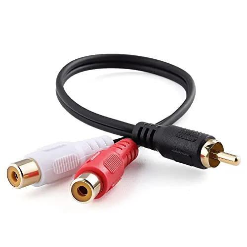 cablepelado – Mono-Audiokabel 2 x RCA weiblich – RCA männlich 0.20 m