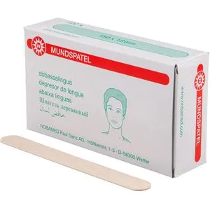 Nobamed Holzspatel Mundspatel, 150 x 18mm, unsteril, 100 Stück