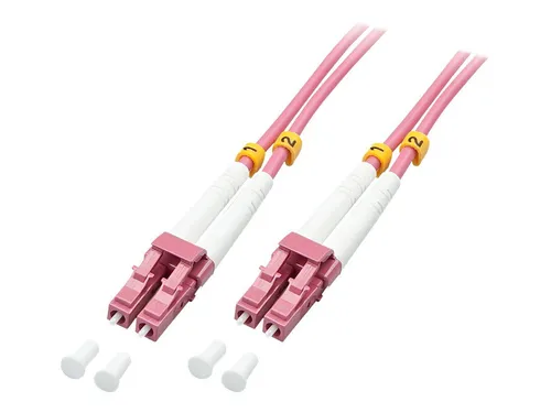 LINDY 46343 LWL-Duplexkabel LC LC OM4 5m Rosa in pink von Lindy