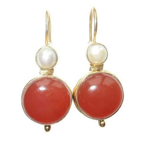 Mugello Paar Ohrhänger Alessandra in braun von Mugello