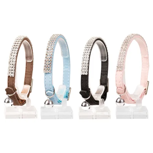 Duvo+ Katzenhalsband Blingbling 20-30cm verstellbar mit Bimmel für Katze sicher