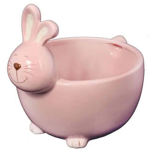 Osterhase aus Keramik, Topfhalter 16,5cm