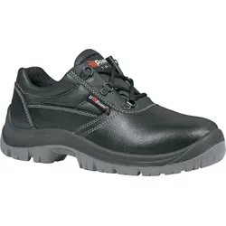 U-POWER Sicherheitsschuh Simple Gr.38 - Schwarz Leder S3 SRC - Arbeitsschutz-Sicherheitshalbschuhe mit wasserabweisendem Rindleder, Stahlkappe und rutschfester PU/PU-Komfortsohle für optimalen Schutz und Tragekomfort.