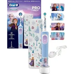 Oral B PRO Kids 3+ Frozen elektrische Zahnbürste - Elektrische Zahnbürsten für Kinder, sanfte und zuverlässige Reinigung mit lustigem Frozen Design für ein unterhaltsames Zähneputzen.