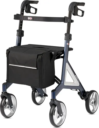 Bischoff&Bischoff Alevo Alu Rollator SH 51 cm – Faltbarer Leichtgewicht-Rollator für drinnen und draußen