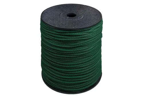 maDDma Seil 200m Polyester-Seil Ø 5,5mm in Tannengrün - Hochwertiges 200m Polyester-Seil mit 5,5mm Durchmesser, ideal für vielseitige Anwendungen wie Basteln, Outdoor-Projekte oder Sport. Besonders strapazierfähig und pflegeleicht, erhältlich in verschiedenen Farben.