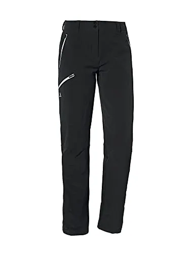 Schöffel Damen Pants Ascona Warm L - Wanderhose mit 4 Wege-Stretch, wasserabweisend und atmungsaktiv für optimalen Komfort beim Trekking. Praktische Taschen und bequemer Sitz durch elastischen Bund.