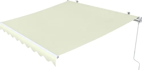 paramondo Gelenkarmmarkise Easy Balkonmarkise Sonnenschutz Terrasse, Vollständig zusammengebaut, Kurbelbedienung, 2,95 x 2 m (Breite x Ausfall), Uni Hellbeige